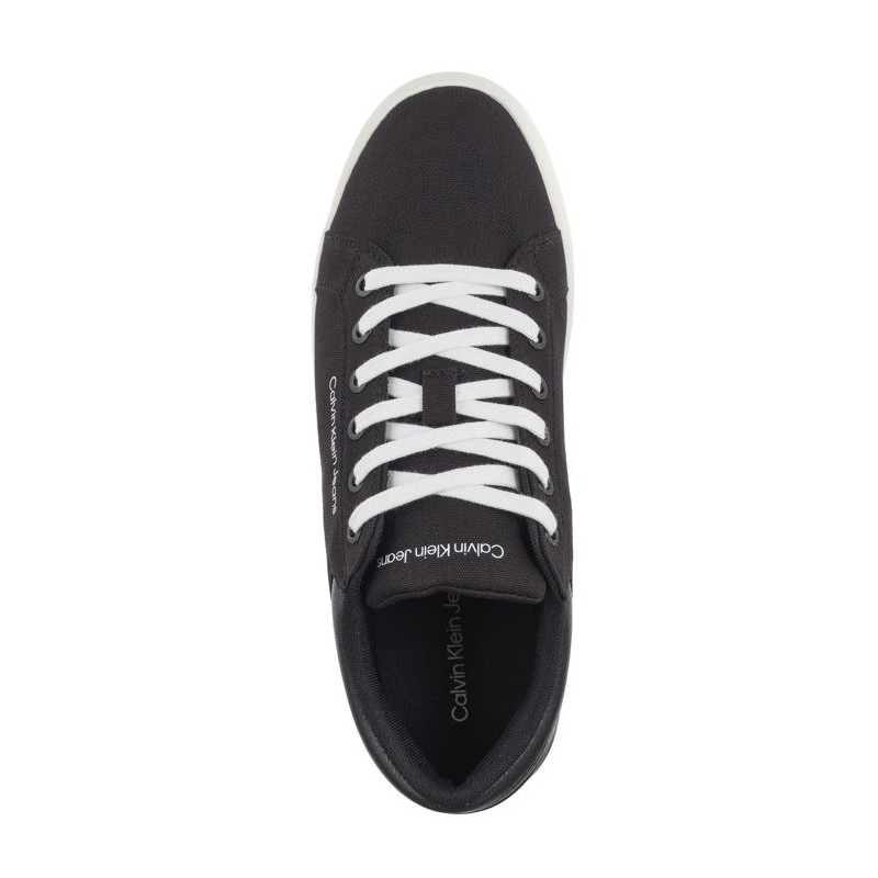 Calvin Klein Classic Cupsole Low Lth In Dc Black/Bright White YM0YM00976 0GM (CK495-a) sporta apavi