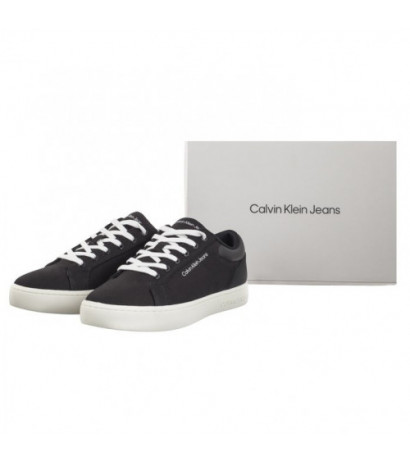 Calvin Klein Classic Cupsole Low Lth In Dc Black/Bright White YM0YM00976 0GM (CK495-a) sporta apavi