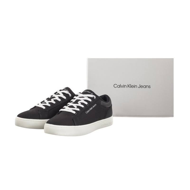 Calvin Klein Classic Cupsole Low Lth In Dc Black/Bright White YM0YM00976 0GM (CK495-a) sportiniai bateliai