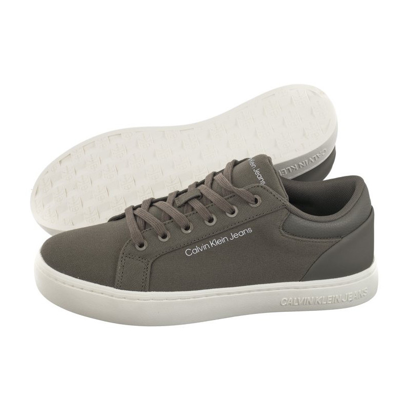 Calvin Klein Classic Cupsole Low Lth In Dc Dusty Olive/Bright White YM0YM00976 0IH (CK495-b) sportiniai bateliai