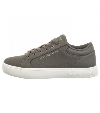 Calvin Klein Classic Cupsole Low Lth In Dc Dusty Olive/Bright White YM0YM00976 0IH (CK495-b) sporta apavi