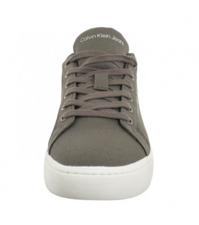 Calvin Klein Classic Cupsole Low Lth In Dc Dusty Olive/Bright White YM0YM00976 0IH (CK495-b) sporta apavi