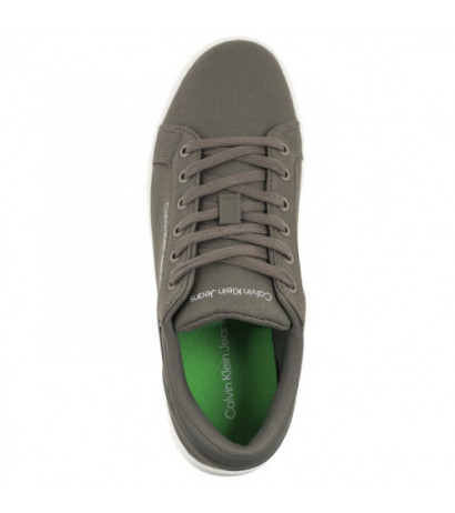 Calvin Klein Classic Cupsole Low Lth In Dc Dusty Olive/Bright White YM0YM00976 0IH (CK495-b) sporta apavi