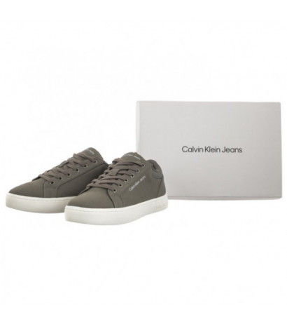 Calvin Klein Classic Cupsole Low Lth In Dc Dusty Olive/Bright White YM0YM00976 0IH (CK495-b) sportiniai bateliai