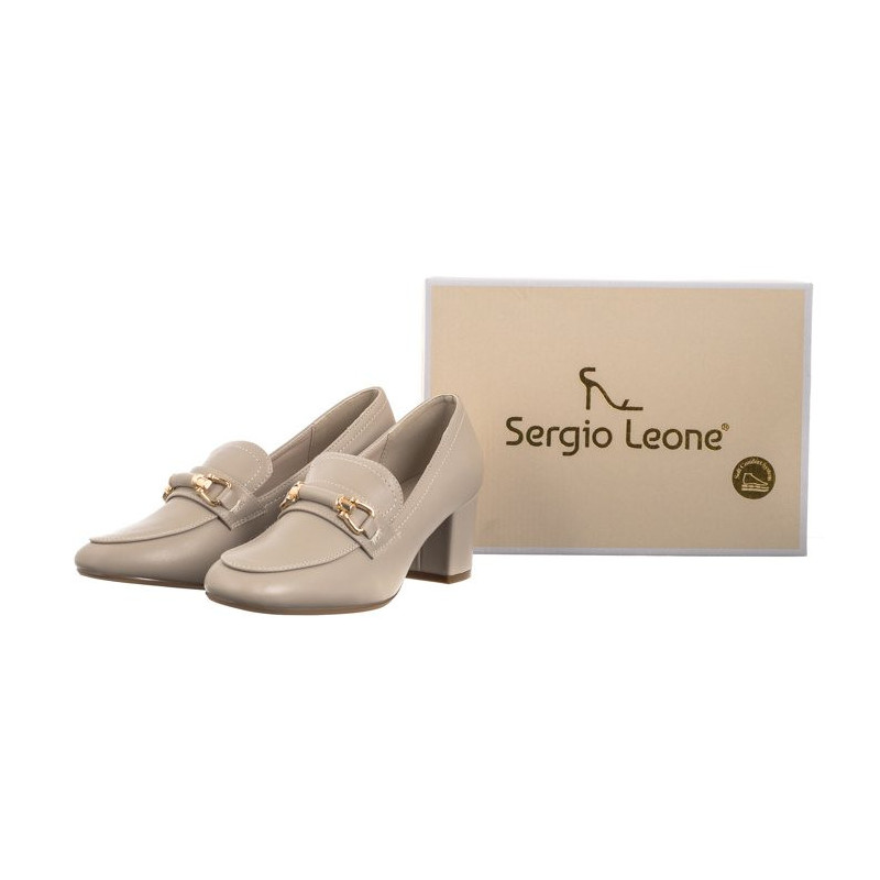 Sergio Leone Beżowe PB 146 (SL512-a) shoes