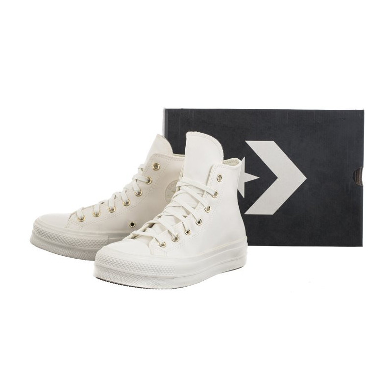 Converse CTAS Lift Hi Vintage White/Egret/Gold A03719C (CO664-a) bateliai