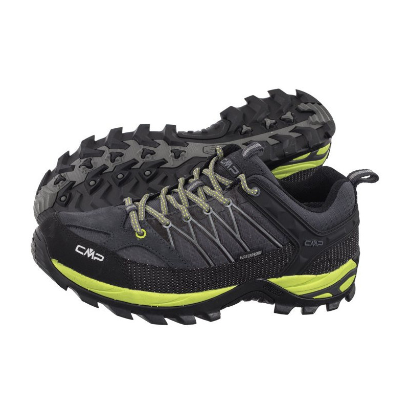 CMP Rigel Low Trekking Shoes Wp 3Q54457 72UN Antracite-Limegreen (CM20-a) apavi