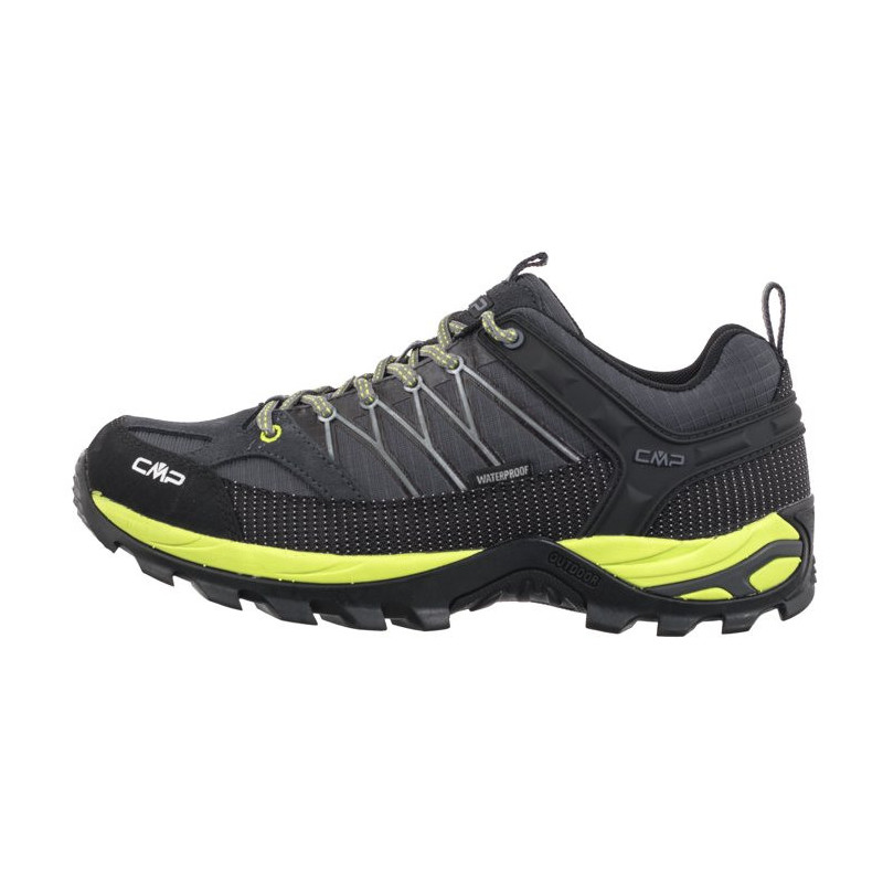 CMP Rigel Low Trekking Shoes Wp 3Q54457 72UN Antracite-Limegreen (CM20-a) apavi