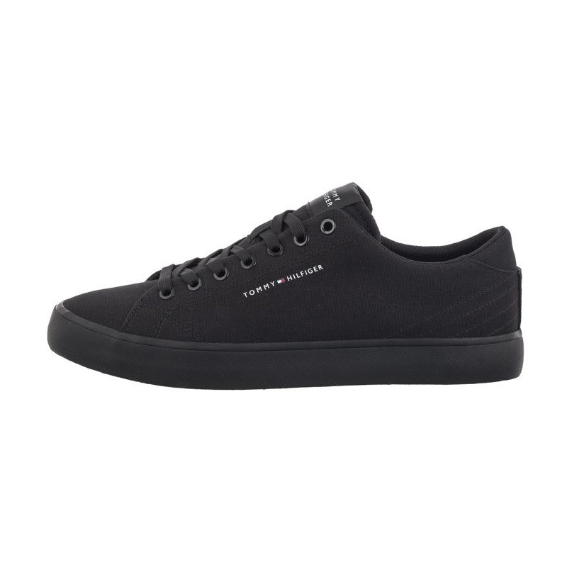 Tommy Hilfiger TH Hi Vulc Low Canvas Black FM0FM04882 BDS (TH1079-b) čības