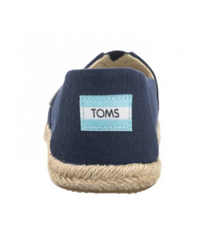 Toms Alpargata Rope Navy Recycled Cotton Slubby Woven 10019674 (TS45-a) sneakers