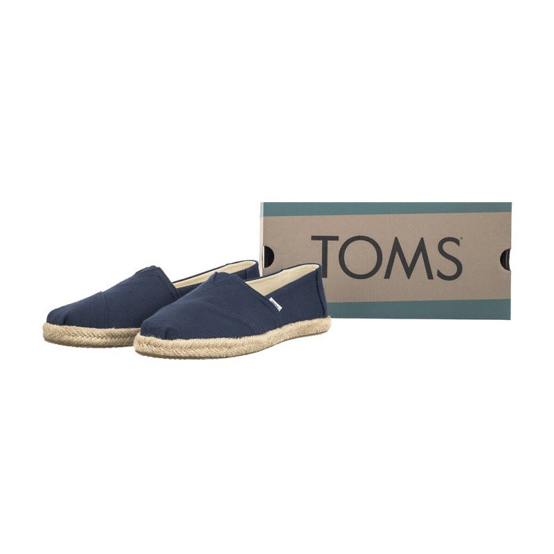 Toms Alpargata Rope Navy Recycled Cotton Slubby Woven 10019674 (TS45-a) sneakers