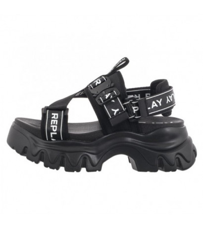 Replay Juyce Buckle GWSA6.000.C0001T RSA60001T 0003 Black (RP15-a) sandalai