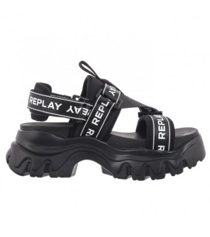 Replay Juyce Buckle GWSA6.000.C0001T RSA60001T 0003 Black (RP15-a) sandalai