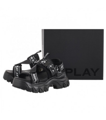 Replay Juyce Buckle GWSA6.000.C0001T RSA60001T 0003 Black (RP15-a) sandalai