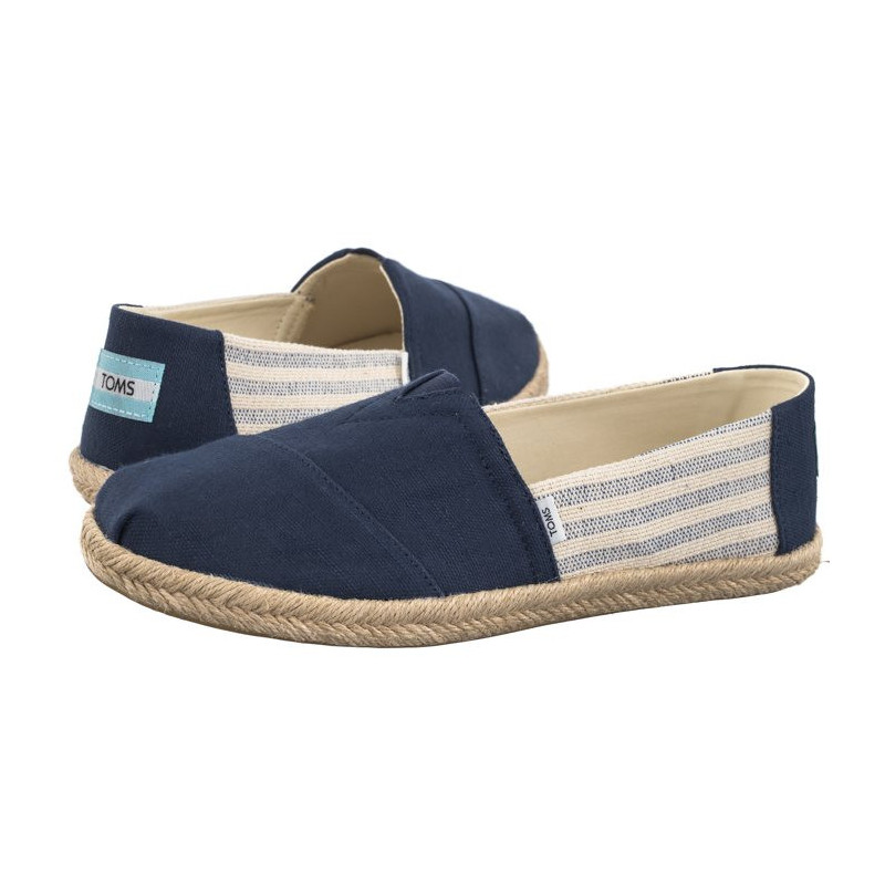 Toms Alpargata Rope Navy Recycled Cotton University Stripes 10019683 (TS31-b) kingad