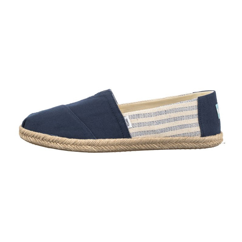 Toms Alpargata Rope Navy Recycled Cotton University Stripes 10019683 (TS31-b) kingad