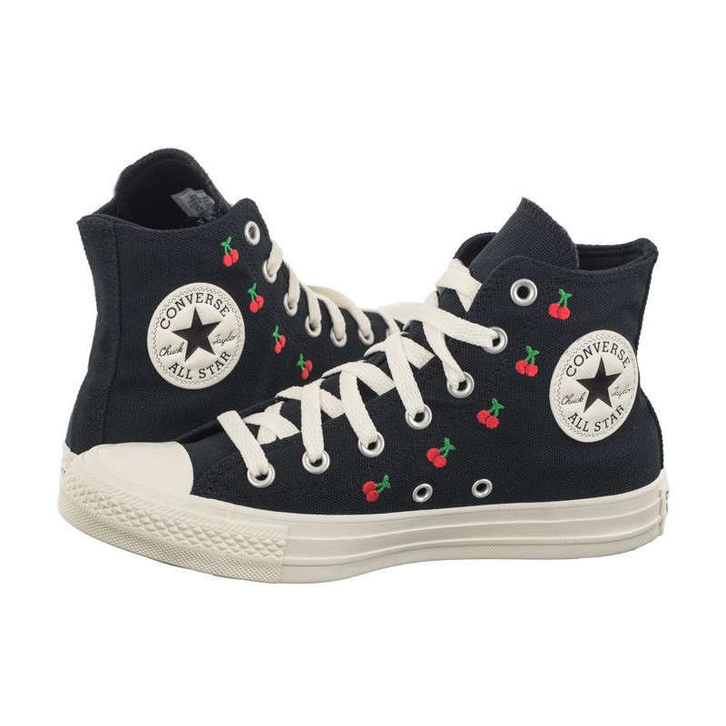 Converse CTAS Hi Black/Egret/Red A08142C (CO675-a) bateliai