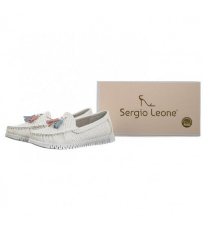 Sergio Leone Białe SP 022 (SL517-b) shoes