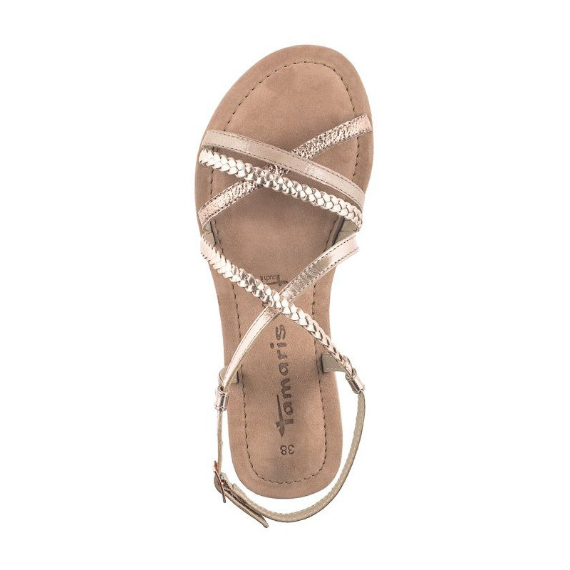 Tamaris Złote 1-28139-42 952 Rose Metallic (TM487-a) sandals