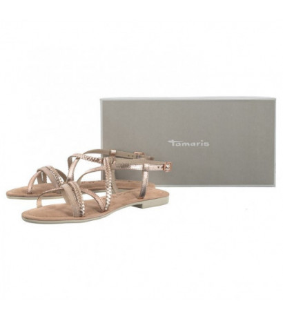 Tamaris Złote 1-28139-42 952 Rose Metallic (TM487-a) sandals