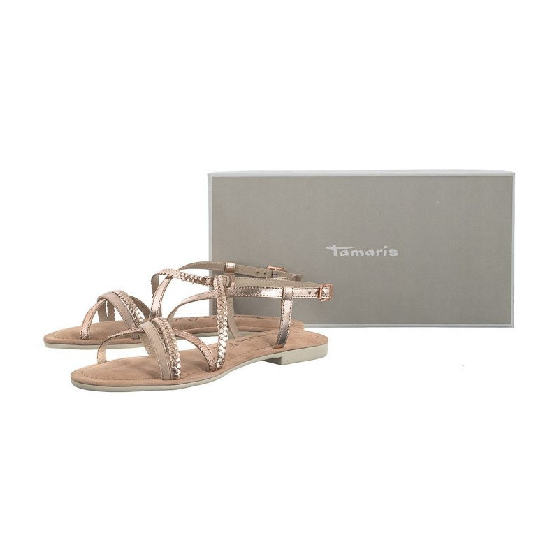 Tamaris Złote 1-28139-42 952 Rose Metallic (TM487-a) sandals