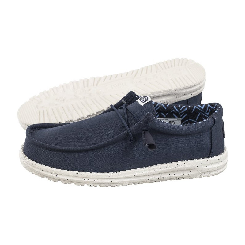 Hey Dude Wally Stretch Canvas Navy 40700-410 (HY14-a) kingad