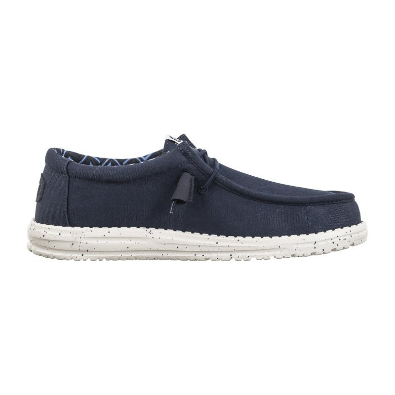 Hey Dude Wally Stretch Canvas Navy 40700-410 (HY14-a) kingad