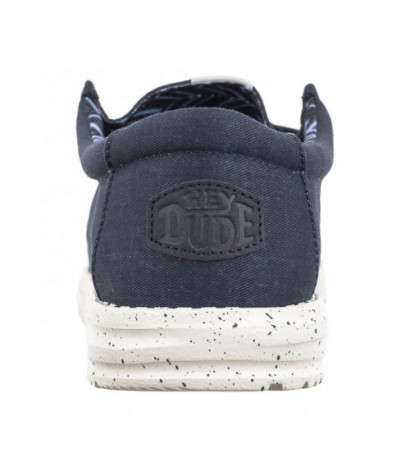 Hey Dude Wally Stretch Canvas Navy 40700-410 (HY14-a) kingad