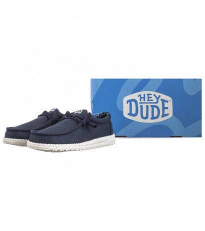 Hey Dude Wally Stretch Canvas Navy 40700-410 (HY14-a) batai