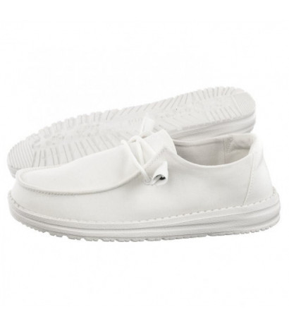 Hey Dude Wendy Slub Canvas White 40063-100 (HY16-a) batai