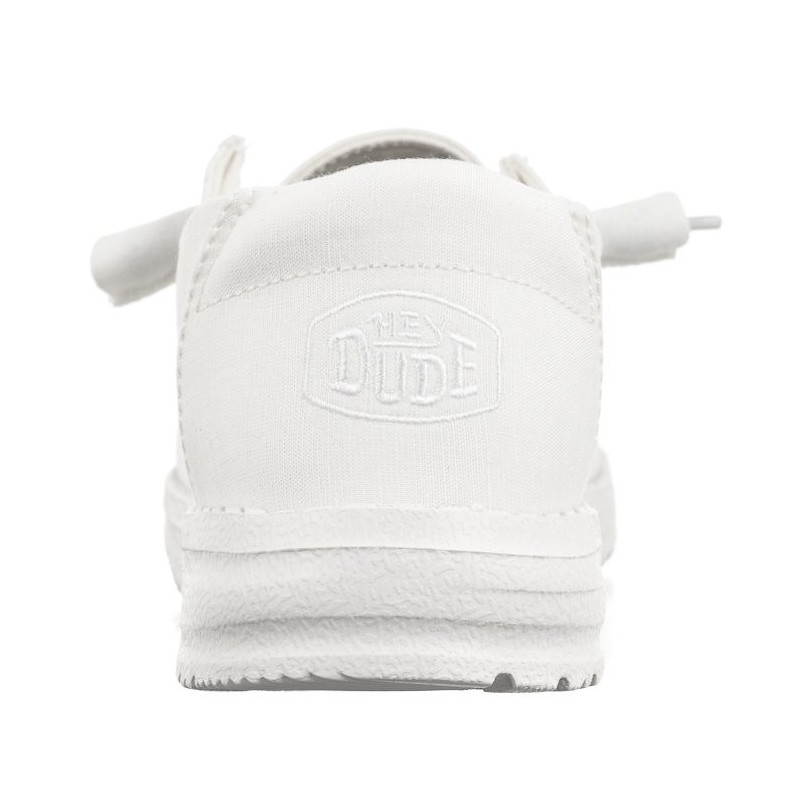 Hey Dude Wendy Slub Canvas White 40063-100 (HY16-a) batai