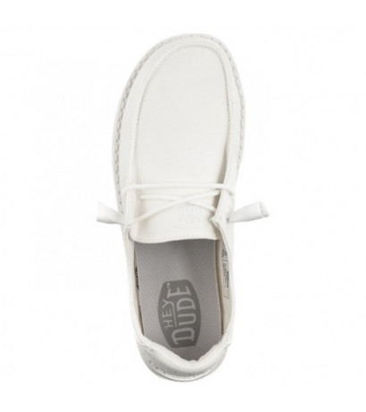 Hey Dude Wendy Slub Canvas White 40063-100 (HY16-a) batai