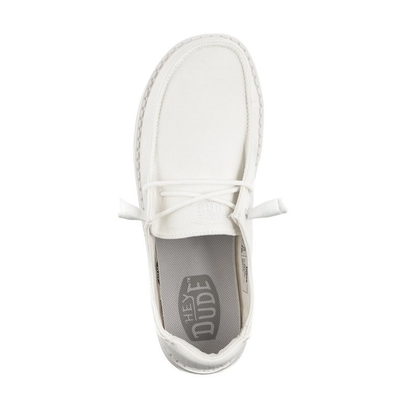 Hey Dude Wendy Slub Canvas White 40063-100 (HY16-a) batai