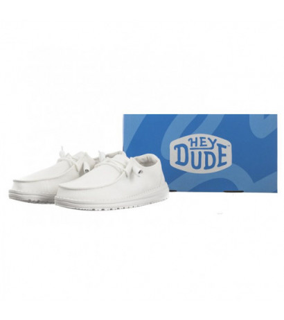 Hey Dude Wendy Slub Canvas White 40063-100 (HY16-a) batai