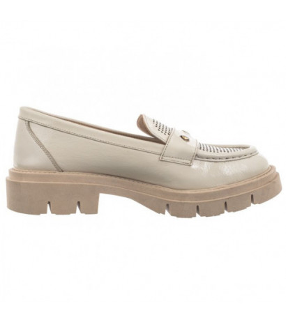 Venezia Beżowe Lakierowane  28384 Pat Beige (VE764-a) shoes