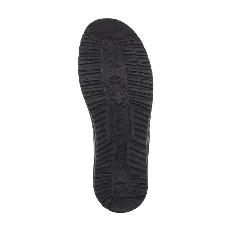 Hey Dude Wally Stretch Canvas Black 40700-060 (HY14-b) kingad