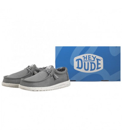 Hey Dude Wally Stretch Canvas Light Grey 40700-007 (HY14-c) kingad