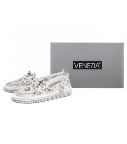 Venezia Białe w Kwiaty 400157 White Pri (VE765-a) shoes