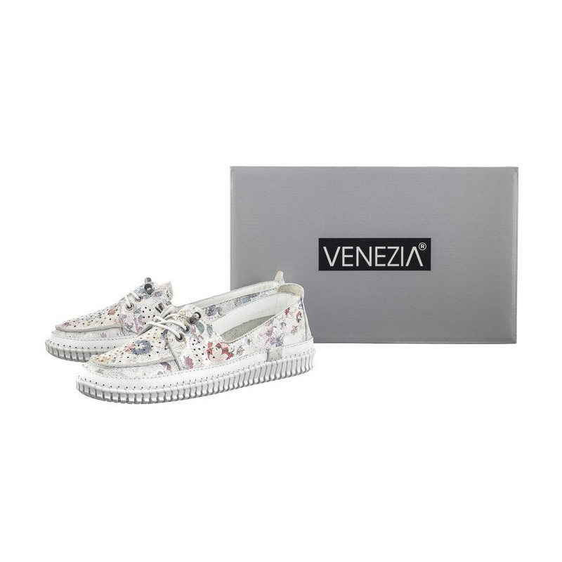 Venezia Białe w Kwiaty 400157 White Pri (VE765-a) kingad