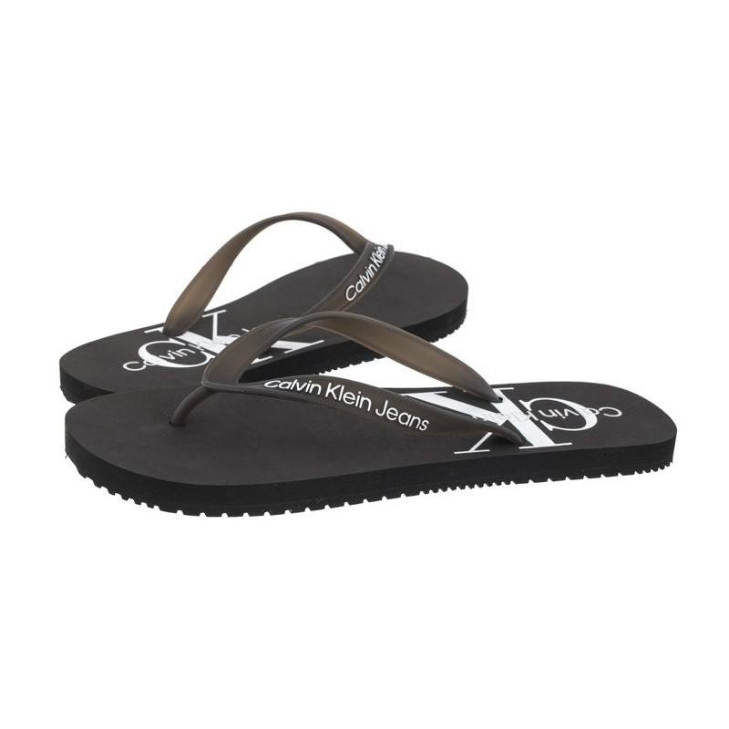 Calvin Klein Beach Sandal Monogram TPU Black YM0YM00838 BDS (CK499-a) batai