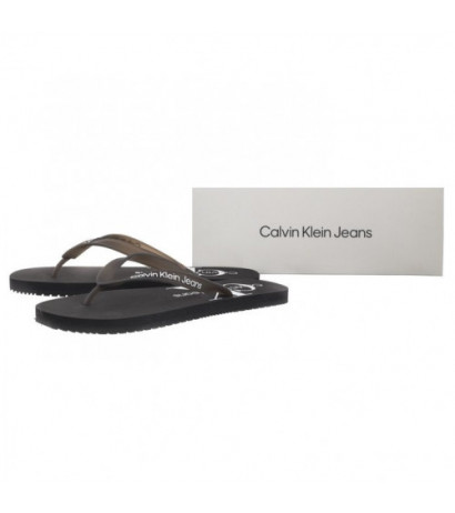 Calvin Klein Beach Sandal Monogram TPU Black YM0YM00838 BDS (CK499-a) batai