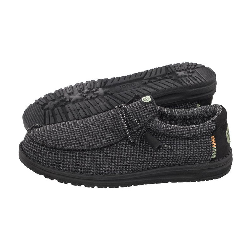 Hey Dude Wally Sport Mesh Black/Black 40403-060 (HY21-c) batai