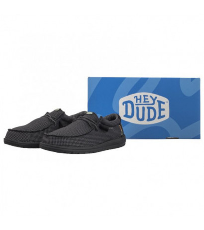 Hey Dude Wally Sport Mesh Black/Black 40403-060 (HY21-c) shoes