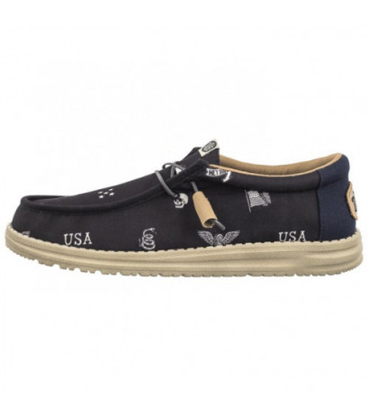 Hey Dude Wally Stars N Skulls Print Black 41284-001 (HY20-a) shoes