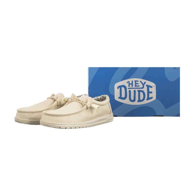 Hey Dude Wally Stretch Canvas Stone White 40700-1KA (HY14-d) kingad