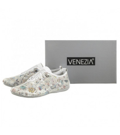 Venezia Białe w Kwiaty 032654-6 Whit (VE762-b) shoes