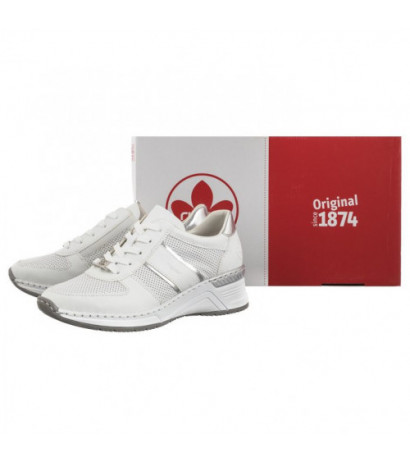 Rieker Białe N4315-80 White (RI178-a) spordijalatsid