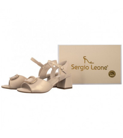 Sergio Leone Beżowe SK 891  (SL519-a) shoes