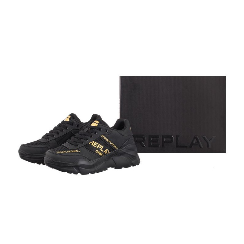 Replay Vanessa Tape GWS7Z.000.C0007S RS7Z0007S 0006 Black/Gold (RP18-a) sportiniai bateliai