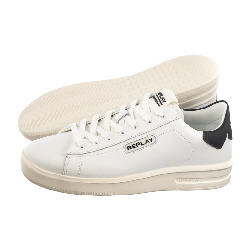 Replay Universty M Prime 2 GMZ4O.000.C0011L RZ4O0011L 0062 White/Black (RP23-a) sporta apavi